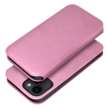 DUAL POCKET Book case Samsung Galaxy S24 FE tok, rózsaszín
