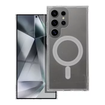   CLEAR MAG COVER case compatible with MagSafe Samsung Galaxy S25 Plus tok, átlátszó