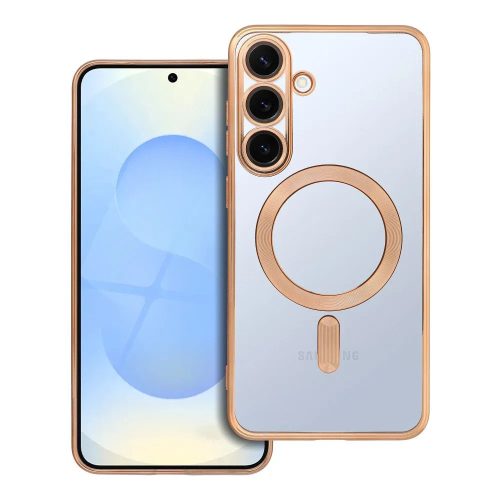 ELECTRO MAG COVER case compatible with MagSafe Samsung Galaxy S25 Plus tok, arany