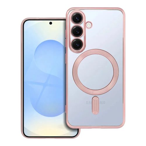 ELECTRO MAG COVER case compatible with MagSafe Samsung Galaxy S25 rose tok, arany