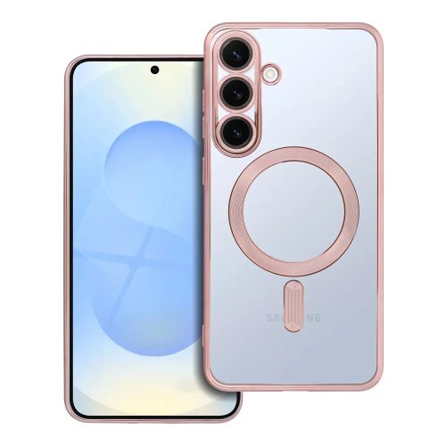 ELECTRO MAG COVER case compatible with MagSafe Samsung Galaxy S25 Plus rose tok, arany
