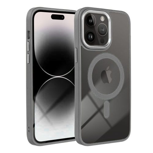 COLOR EDGE MAG COVER case compatible with MagSafe Samsung Galaxy S25 titanium tok, szürke