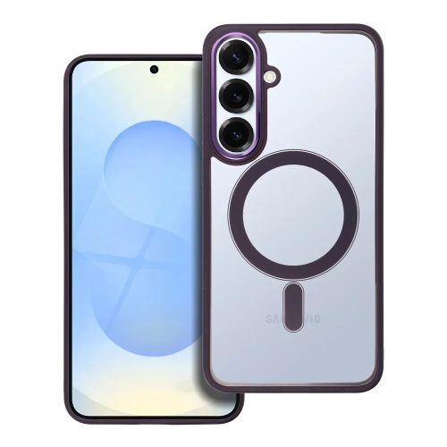 COLOR EDGE MAG COVER case compatible with MagSafe Samsung Galaxy S25 PLUS tok, lila