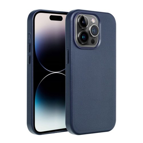 LEATHER MAG COVER case Samsung Galaxy S25 indigo tok, kék