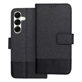 GOMMA Book Samsung Galaxy S25 tok, fekete