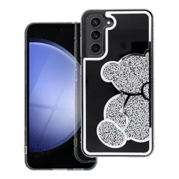 TEDDY BEAR Case Samsung Galaxy S25 Ultra tok, ezüst