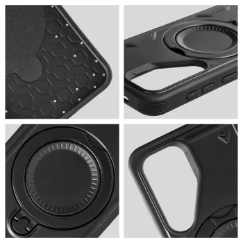 Case FROST ARMOR Samsung Galaxy S24 FE tok, fekete
