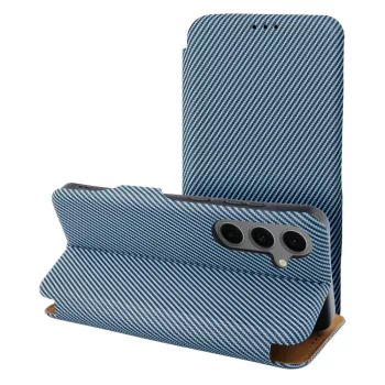   FOLIO Side Magnet book case Samsung Galaxy S25 PLUS tok, kék