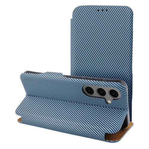 FOLIO Side Magnet book case Samsung Galaxy S25 PLUS tok, kék
