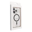Drop Glue Colorful Ring Mag Cover compatible with MagSafe Samsung Galaxy S25 ULTRA tok, fekete