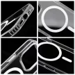 Drop Glue Colorful Ring Mag Cover compatible with MagSafe Samsung Galaxy S25 ULTRA tok, fehér