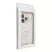 Drop Glue Colorful Ring Mag Cover compatible with MagSafe Samsung Galaxy S25 ULTRA tok, fehér