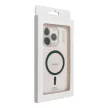Drop Glue Colorful Ring Mag Cover compatible with MagSafe Samsung Galaxy S25 ULTRA tok, zöld