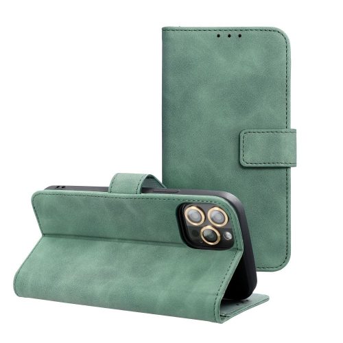 TENDER Book Case for XIAOMI Redmi Note 14 5G tok, zöld