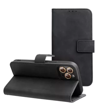 TENDER Book Case for XIAOMI Redmi Note 14 5G tok, fekete