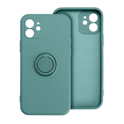 SILICONE RING case for XIAOMI Redmi Note 14 Pro 5G tok, zöld