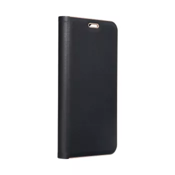   LUNA Book tok, arany for XIAOMI Redmi NOTE 14 PRO 5G / Redmi NOTE 14 PRO PLUS 5G tok, fekete