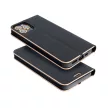 LUNA Book tok, arany for XIAOMI Redmi NOTE 14 PRO 5G / Redmi NOTE 14 PRO PLUS 5G tok, fekete