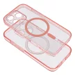 CLEAR MAG COVER case MagSafe SAMSUNG GALAXY S25 glitter tok, rózsaszín