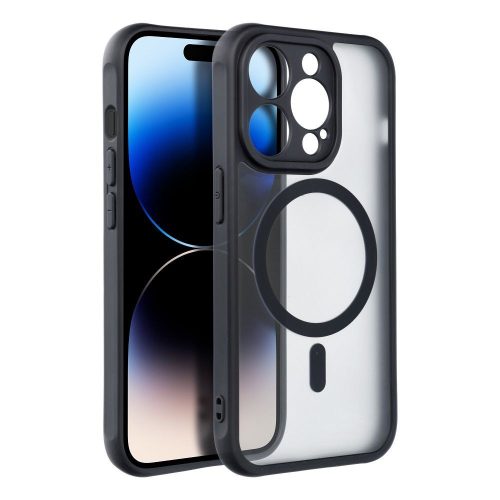 FULL MATTE MAG COVER case compatible with MagSafe for XIAOMI REDMI NOTE 14 4G tok, fekete