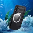 Waterproof case SHELLBOX MARS metal ring SAMSUNG GALAXY S25 tok, fekete