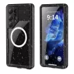 Waterproof case SHELLBOX MARS metal ring SAMSUNG GALAXY S25 Ultra tok, fekete