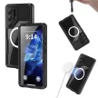 Waterproof case SHELLBOX MARS metal ring SAMSUNG GALAXY S25 Ultra tok, fekete
