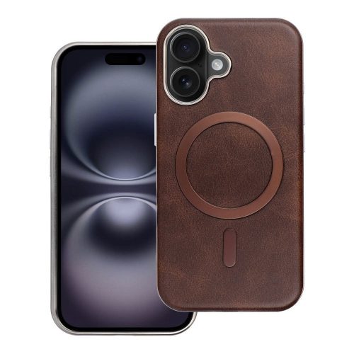 GENTLEMAN MAG COVER Case compatible MagSafe IPHONE 16e (SE 4 2025) tok, barna