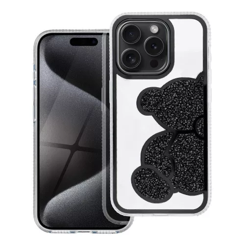 TEDDY BEAR Case IPHONE 17 Air tok, fekete