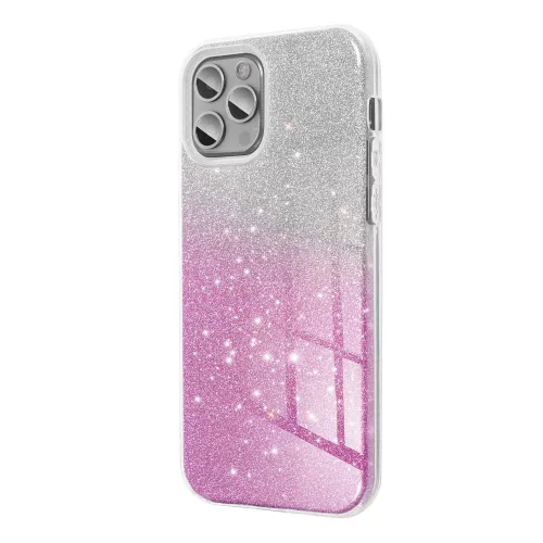 SHINING Case IPHONE 17 Pro tok, átlátszó tok, rózsaszín