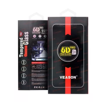 6D Pro Veason Glass iPhone 17 black edzett üvegfólia