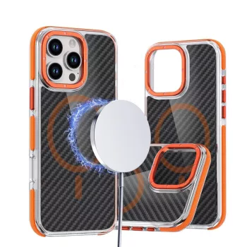 FIBER Case comapitble MagSafe IPHONE 17 PRO MAX tok, narancs