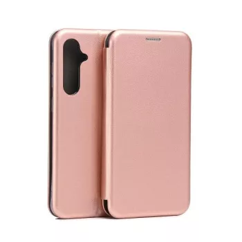   Beline Book Magnetic oldalra nyíló tok Samsung Galaxy S23 FE S711, rozéarany