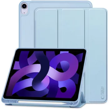   TECH-PROTECT oldalra nyíló tok, tolltartóval SC PEN IPAD AIR 10.9 4/5/2020-2022/11 6/2024, kék