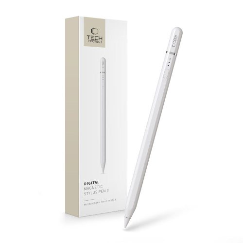 TECH-PROTECT DIGITÁLIS MÁGNESES STYLUS TOLL "3" IPAD, fehér