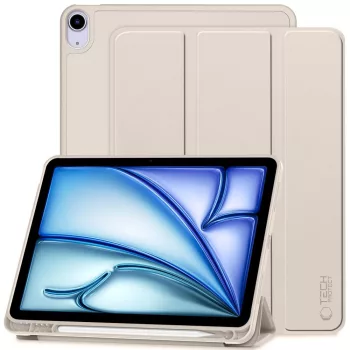   TECH-PROTECT oldalra nyíló tok, tolltartóval SC PEN IPAD AIR 10.9 4/5/2020-2022/11 6/2024, bézs