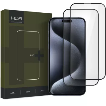   HOFI GLASS PRO+ 2-PACK edzett üvegfólia IPHONE 16 PRO, fekete