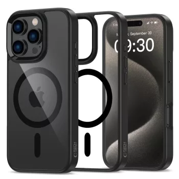   Tech-Protect MagMat MagSafe Case iPhone 16 Pro Max tok, átlátszó