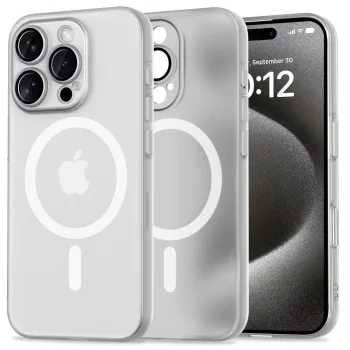   Tech-Protect MagSlim MagSafe iPhone 16 Pro Case - tok, fehér
