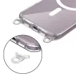 Tech-Protect FlexAir Chain MagSafe iPhone 16 Case - Clear + 2 Lanyards (tok, fekete & Taupe)