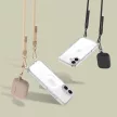 Tech-Protect FlexAir Chain MagSafe iPhone 16 Case - Clear + 2 Lanyards (tok, fekete & Taupe)