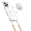 Tech-Protect FlexAir Chain MagSafe Case iPhone 16 Pro Max - átlátszó tok + 2 Lanyards (fekete és bézs)