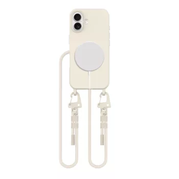   Tech-Protect MagNecklace MagSafe Case with Lanyard iPhone 16 - tok, bézs