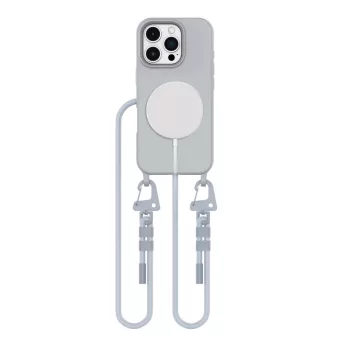   Tech-Protect MagNecklace MagSafe Case with Lanyard iPhone 16 Pro - tok, szürke