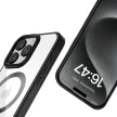 Tech-Protect MagFlex MagSafe iPhone 16 Pro Max Case, tok, átlátszó, fekete kerettel