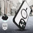 Tech-Protect MagFlex MagSafe iPhone 16 Pro Max Case, tok, átlátszó, fekete kerettel