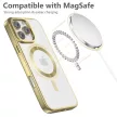 Tech-Protect MagFlex MagSafe iPhone 16 Pro Case - átlátszó arany kerettel