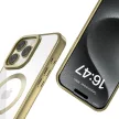 Tech-Protect MagFlex MagSafe iPhone 16 Pro Max Case, tok, átlátszó, arany kerettel