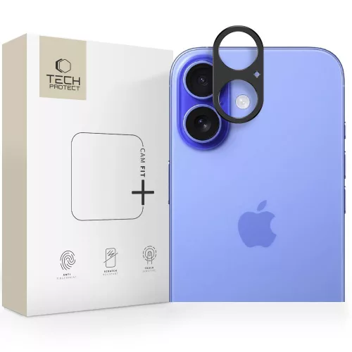 TECH-PROTECT CAMALLOY FIT+ iPhone 17 kameravédő, fekete