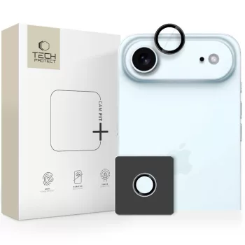   Tech-Protect Camring Fit+ Camera Cover iPhone 17 Air - Black kameravédő